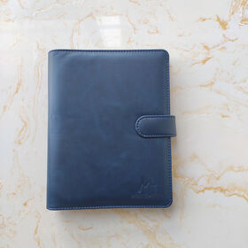 OEM luxury genuine leather cover diary notebook for business