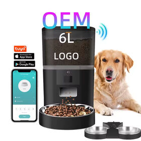 OEM 6L Automatischer Futterautomat mit Kamera Tuya Video WiFi App Steuerung Hunde Katzenfutter Spender Automatischer Tierfutterautomat mit Timer