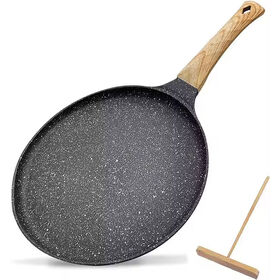 Non-Stick Omelette Pan Pizza Pancake Fry Pan Stove Induction Cast Aluminum Crepe Pan with Spreader 20/24/28CM