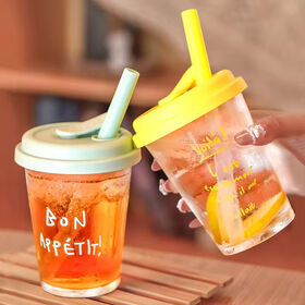 Find Your Perfect China Wholesale 16 Oz Glass Cups Lid And Straw at  Wholesale | Global Sources