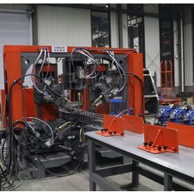 Robot Pembentuk Kandang Sengkang Batang Baja LYGL-350D, Panjang Kandang 6 m, Dapat Disesuaikan, Jumlah Batang Utama 3-6 buah, Daya Pengelasan 100 KW