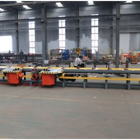 CNC steel bar horizontal bending center LYWQ-50 Bending bar diameter 10-50 mm Bending quantity 1-6 pc Power supply 380 V 50 Hz