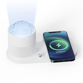 OEM/ODM manufacturer K21S 3 in 1 wireless charger with Gypsophila-like spotlights and night light