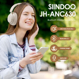 Auriculares Inalámbricos Over-Ear JH-ANC630F con Cancelación Activa de Ruido (ANC) para Aviones y Metro