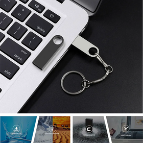 Großhandelspreis 128GB 8GB Kostenloses Logo USB-Stick Speicher 64GB 32GB Werbe Mini Custom 3.0 Metall USB-Flash-Laufwerk 16GB