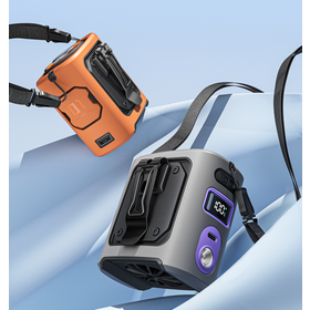 Multi-Functional ABS Portable Fan with Hanging rope and Waist Clip for Versatile Cooling