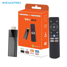 Q6 H313 Android 10 Control Remoto por Voz Fire TV Stick 5G 4K Quad Core 2GB RAM 8GB Smart TV Android Box Decodificador Reino Unido Portátil