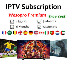 Assinatura Wesopro IPTV Conta M3u Painel de Revendedor IPTV 4K Holanda Alemanha Canal de Esportes Servidor IPTV