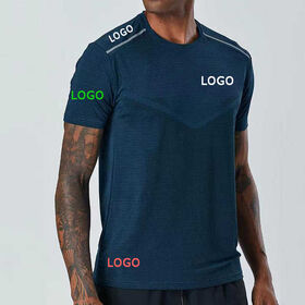 Conjunto de verão masculino de manga curta de secagem rápida - Camiseta de manga média solta e respirável para fitness e corrida