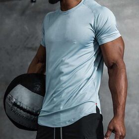 Camiseta de Compressão Esportiva para Treino Atlético de Ginástica com Logotipo Personalizado e Marca Própria para Homens