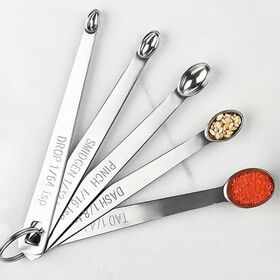 2025 new style Measuring Tools 430 Stainless Steel Measuring Utensils Cooking Baking Tools Tea Scoop Measuring Cup
