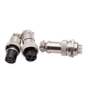 Aviation Plug Connector 16 2 3 4 5 Pin Panel Metal Mount Circular Aviation Connector Adapter Male Female Plug Socket