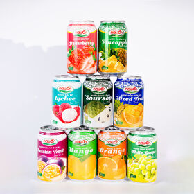 Nawon in Vietnam Tropical Fruit Juice Can 330ml 16 Flavor Factory GMP ISO Free Sample Low MOQ HALAL OEM ODM