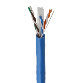 Cat6 ethernet Cable 23AWG Solid Pure Copper Fluke Test, UTP cat6 Lan Cable 550MHZ, cat 6 Cable 1000ft POE Support Blue 0.54mm