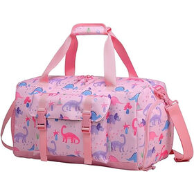 Cartoon Plüsch Teddybär Reisetasche für Mädchen, weiche Schultertasche aus Kunstfell für Tanzkurse und Kurztrips