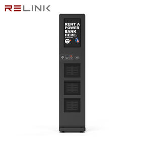 24 Slots Shared Power Bank Station 8000mah Waterproof Power Bank Rental 4mm Super Tempered Glass powerbank rental charging station