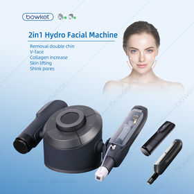 Bowket 2 in1 skin care tool cold hot hammer nanopen mesotherapy gun
