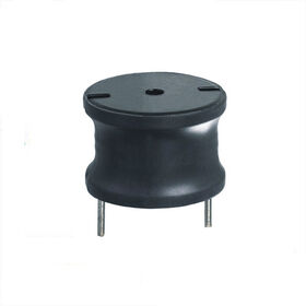 Inductor de potencia de 100 microhenrios, radial, de agujero pasante con núcleo de tambor abultado