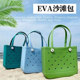 Großhandel nach Maß gefertigte wasserdichte Damen-Strandtaschen, Sommer-Gummi, große Mode-EVA-Silikontasche