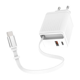 CE Retractable Cable GaN wall pd charger 65W with UK plug for mobile phones