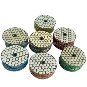 High-Performance 100mm Dry Diamond Polishing Pad Flexible for Concrete Marble Stone Surface Grinding OEM Customized Support
