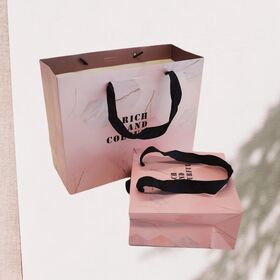 Sac de Shopping Cosmétique Personnalisé pour le Commerce de Détail, Marque Privée, Luxe, Boutique, Bijoux, Parfum, Emballage Cadeau, Sac en Papier d'Emballage