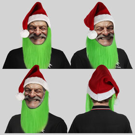 Gorro De Papá Noel Con Lentejuelas Brillantes – Peludo Y Cálido – Decoración Festiva Para Adultos – Regalo De Navidad