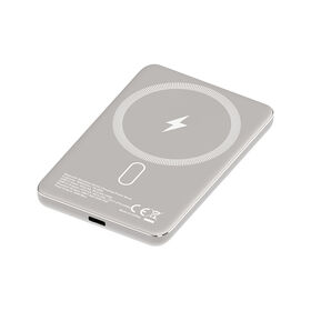 Compact 5000mAh Magnetic Power Bank 15W Fast Wireless Qi2 Certified Aluminum Alloy for iPhone Charging