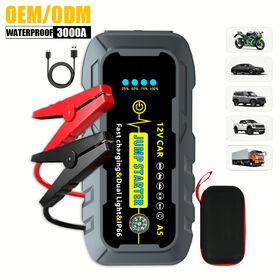 Multifunktionale 3000A Auto Power Bank 12V Notfall Auto Batterie Booster Pack Tragbarer Jump Starter für LKW Motorrad
