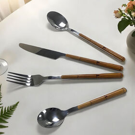 Edelstahl Besteck-Set, Tafelgabel, Tafelmesser, Teelöffel, Löffel für Restaurant und Haushalt