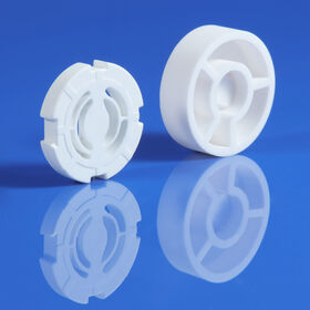 قرص صمام مياه سيراميك الألومينا Al2O3 مُخصص من OEM، قرص سيراميك ألومينا أكسيد الألومنيوم لخرطوشة صنبور