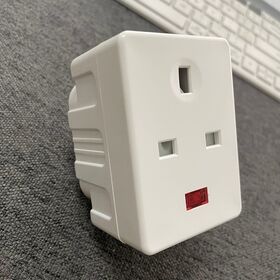 Adaptateur Multiprise 3 Voies Royaume-Uni, Prise d'Alimentation 3 Broches 13A pour Chambre à Coucher