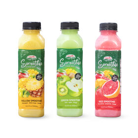 Minuman Smoothie Merah, Kuning, Hijau Botol PET 500ML Pabrik NAWON di Vietnam GMP ISO Grosir Minuman Sampel Gratis OEM ODM