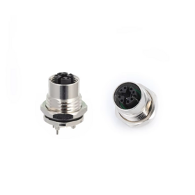 Custom M12 Sensor Connector 4-Pin BNC Power Connector with Stainless Steel Housing Copper Contact Material