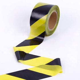 Individuelles Gefahrenband ohne Klebstoff, gelb-schwarzes Warnband, gestreiftes Absperrband für Werkzeugstationen, Elektroinstallation