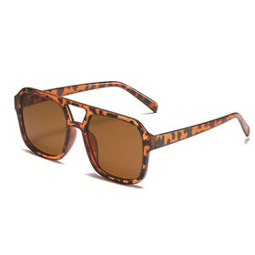 Lunettes De Soleil Carrées Rétro : Monture Petite, Protection UV400, Unisex - 9