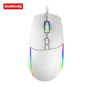 Cool RGB Backlit OME Logo 4-Keys Wired Mini Mouse Type-C 3D ABS Optical Tracking USB Interface for IOS Office Gaming