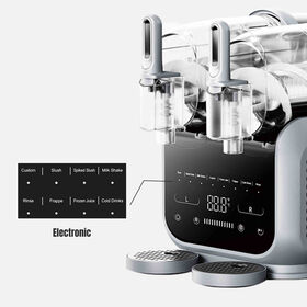 Máquina Profesional Automática para Hacer Bebidas Congeladas 1.8L*2 para el Hogar, 8 en 1, Autolimpiante, para Helados Granizados