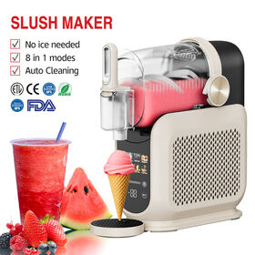 Machine à granité électrique automatique 1.8L pour la maison ou le commerce, 8 en 1, détachable, petite machine à crème glacée en plastique à congélation rapide avec 7 programmes