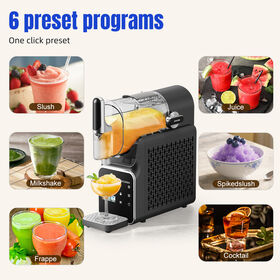 Máquina de granizados portátil 7 en 1, tanque individual de 1.8L, máquina eléctrica para vino y zumo, máquina de helados al por mayor, 1 año de garantía