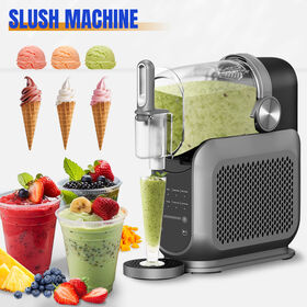 Automatische 1,8L Slush-Eis-Maschine mit Selbstreinigung für Zuhause, 20–25 Minuten, gefrorener Getränke-Eisbereiter, 7 voreingestellte Programme, Granita-Slush-Maschine