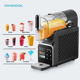 Machine à granité intelligente à LED de 1,8 L pour boissons glacées, machine à smoothie commerciale pour boissons glacées, machine à granité électrique à une touche