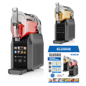 1,8L Professionelle elektrische Haushaltseisraspel Slush-Maschine Robuste Kunststoffkonstruktion 8 in 1 Gefrorene Getränke Eismaschine