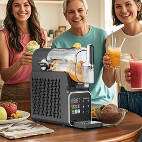 Professionelle Mini 1,8L Automatische Eismaschine - Tragbare elektrische Slush-Getränkemaschine für den Hausgebrauch