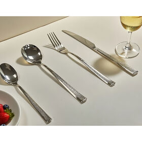 跨境 Schlangenhaut Hammer Messer Gabel Löffel Set Verdicktes Edelstahl Haushalt Western Restaurant Steak Dessert Löffel
