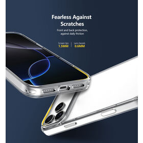 Funda protectora anti-caídas para iPhone 17, de TPU y PC, alta resistencia a arañazos, ¡se vende como pan caliente! Con botón de cámara de IA integrado.