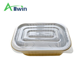 Wadah Makanan Aluminium Foil Sekali Pakai untuk Katering dan Takeaway Dapur Langsung dari Pabrik dengan Tutup Segel Panas