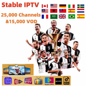 Abonnements IPTV Premium d'un an au prix le plus bas TV Megaott Sttrex Crédit IPTV