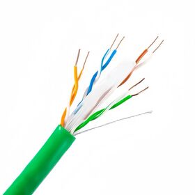 Câble Ethernet Cat6 305m Vert 23AWG UTP CCA 550MHz Boîte de Tirage Facile Câble LAN en Vrac PVC Vert