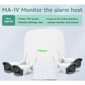 Sans fil Maison Intelligente GSM Système D'alarme de Sécurité WIFI 4G TCP/IP Avec PIR/Porte Capteur APP contrôle